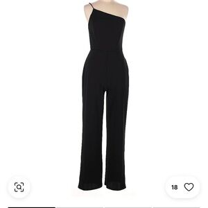 Chic Black Asymmetrical Jumpsuit